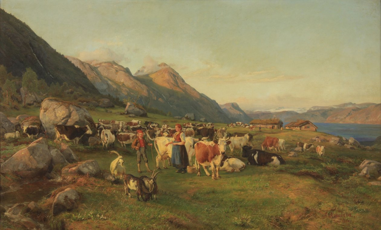 Beeld van hoge bergen door Anders Askevold