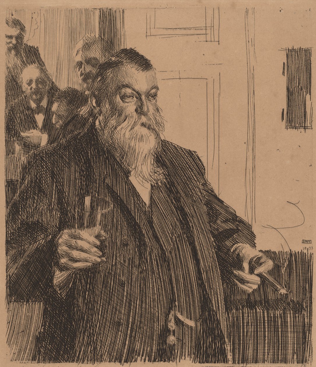 Een Toast II door Anders Leonard Zorn