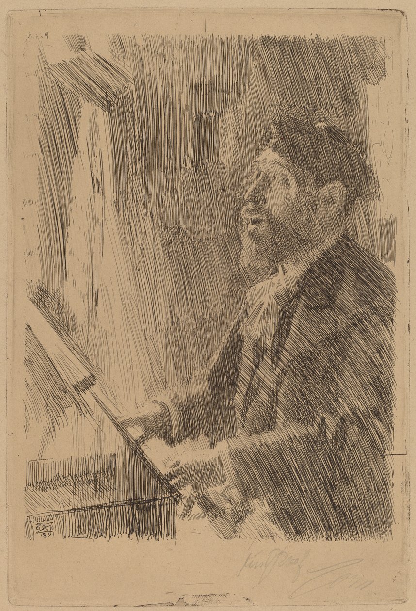 J.B. Faure, 1891 door Anders Leonard Zorn