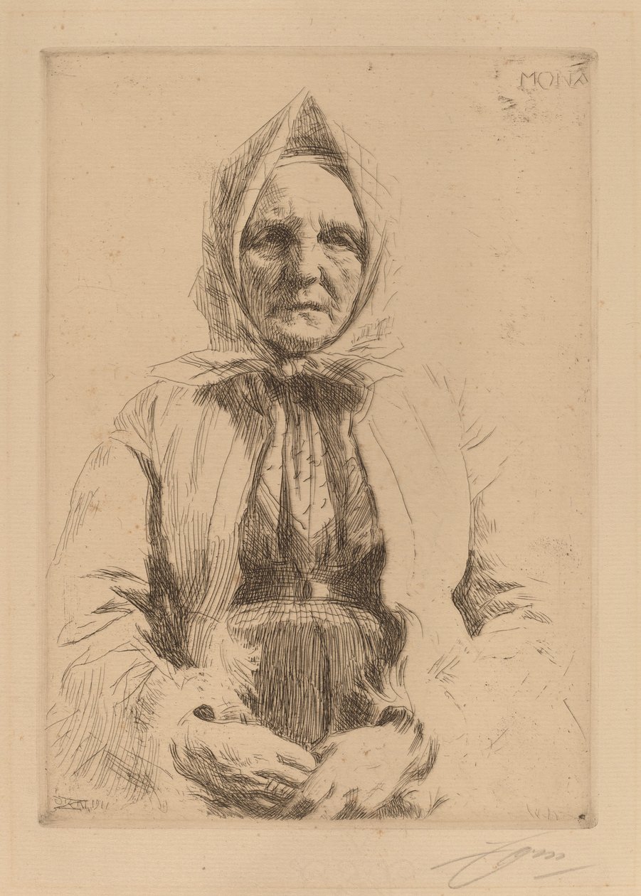 Mona door Anders Leonard Zorn