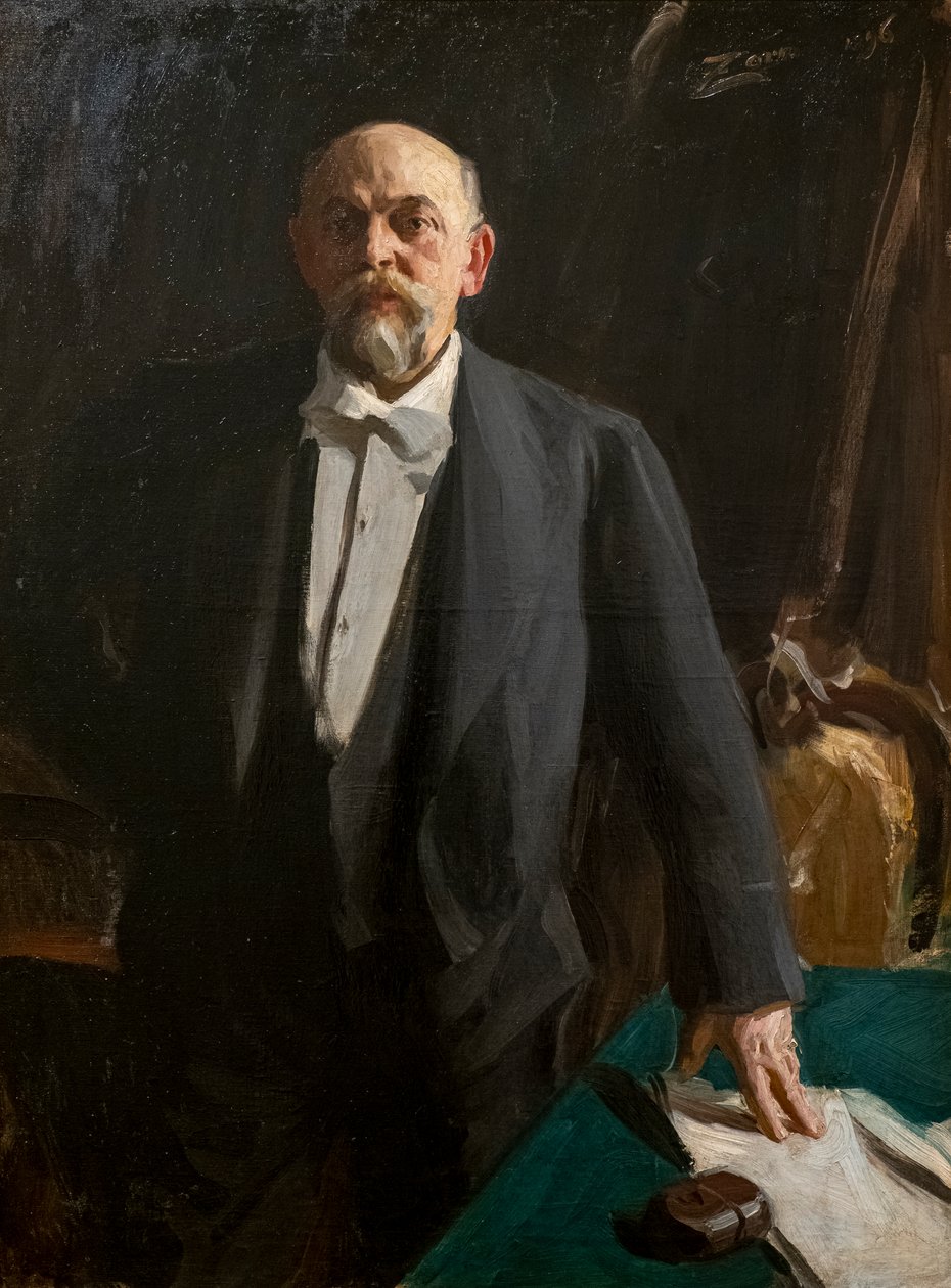 Portret van Savva Mamontov door Anders Leonard Zorn