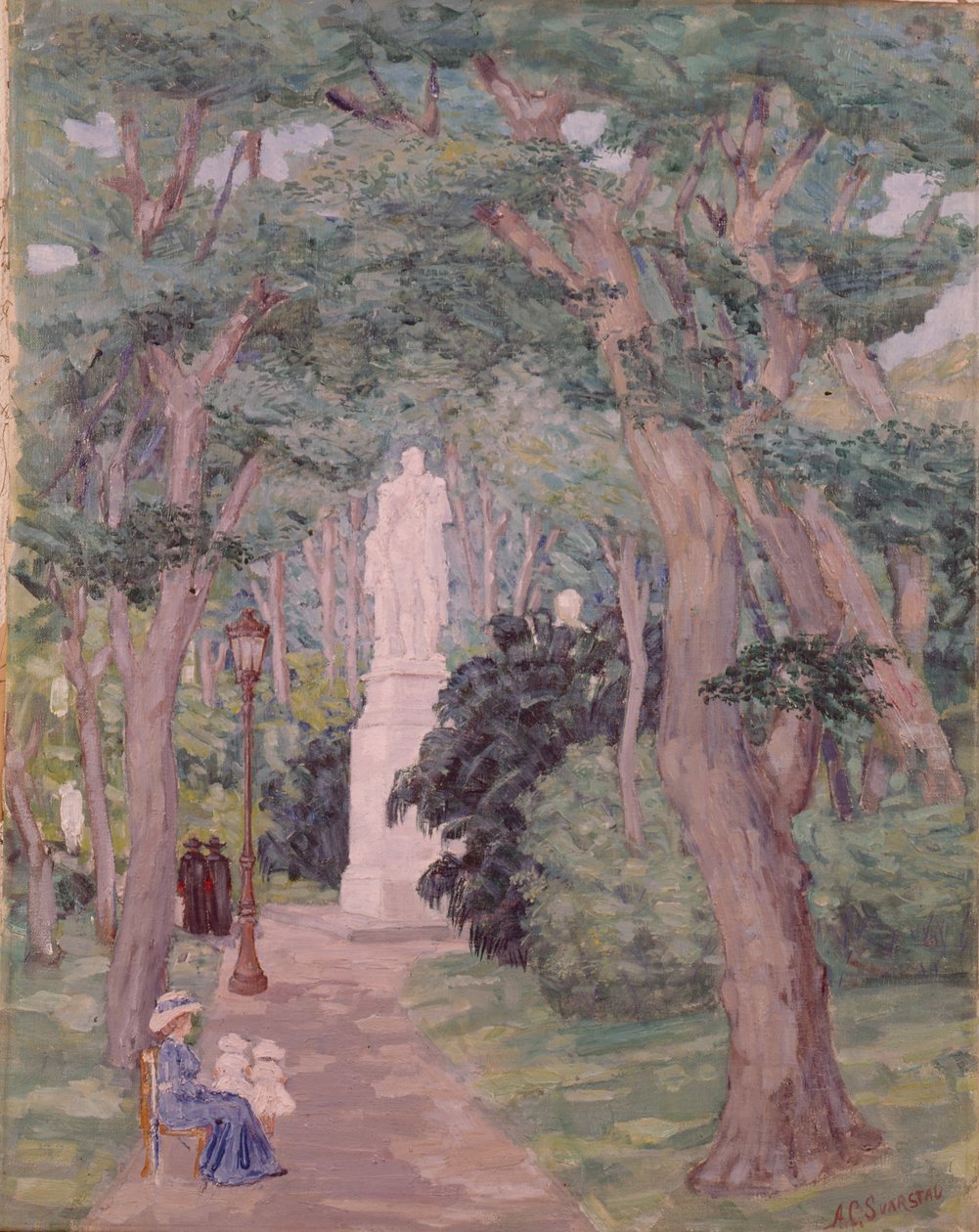 Zonder titel (olieverf op doek) door Anders Svarstad