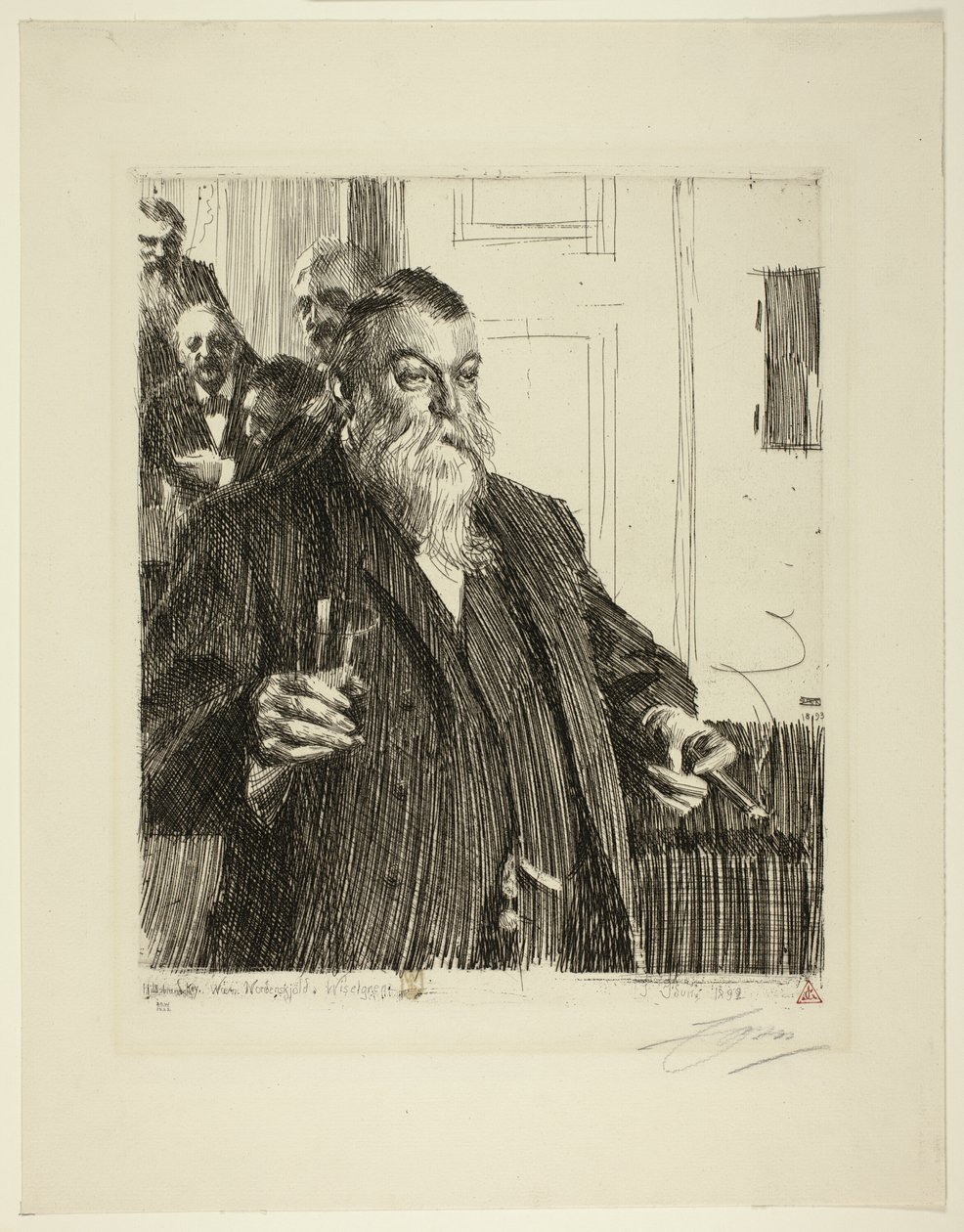 Een toast II door Anders Leonard Zorn