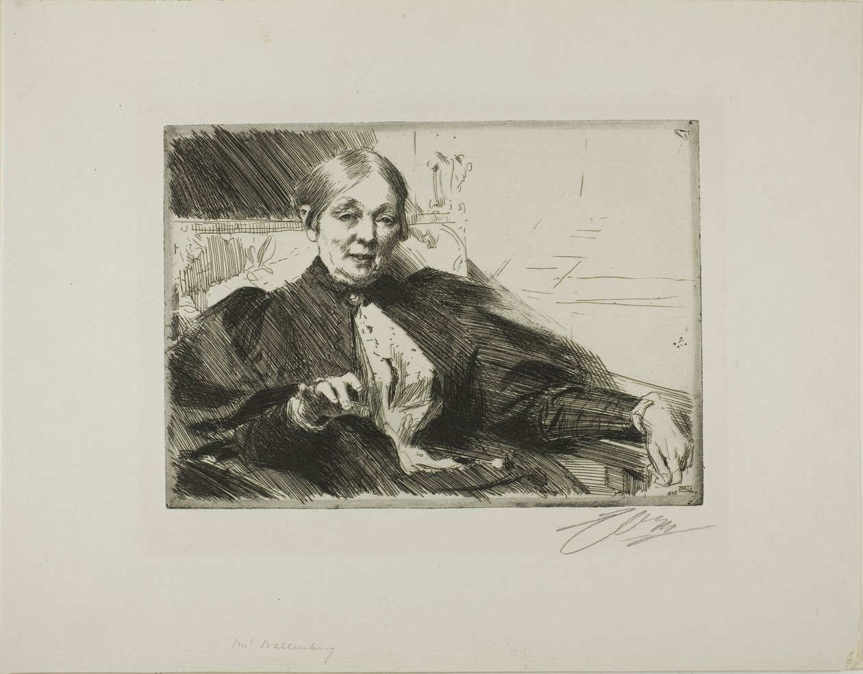 Anna Wallenberg door Anders Leonard Zorn