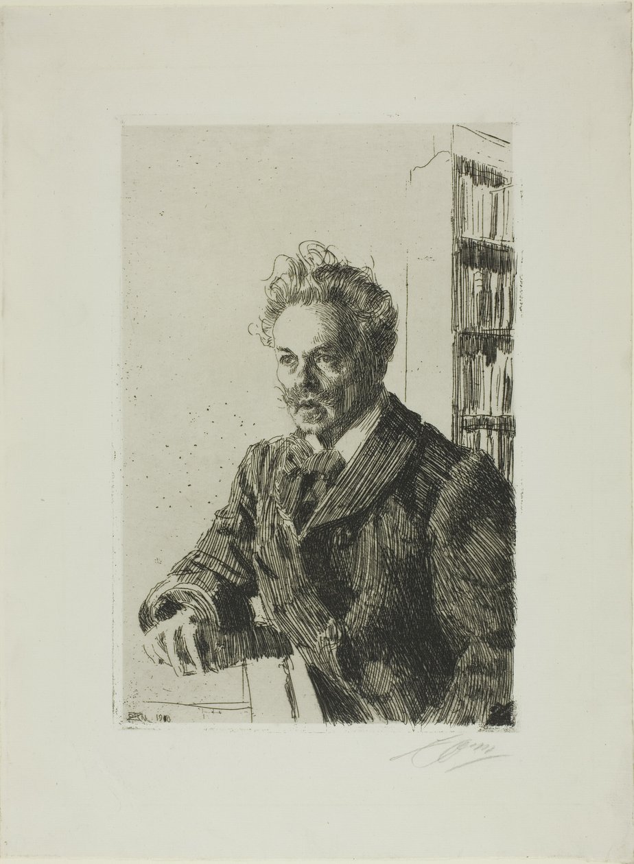 August Strindberg door Anders Leonard Zorn