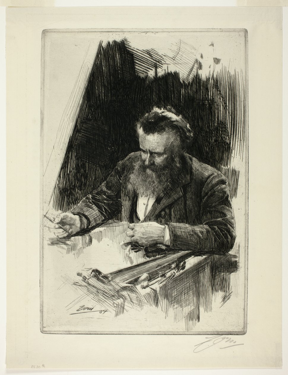 Axel Herman Haig III door Anders Leonard Zorn