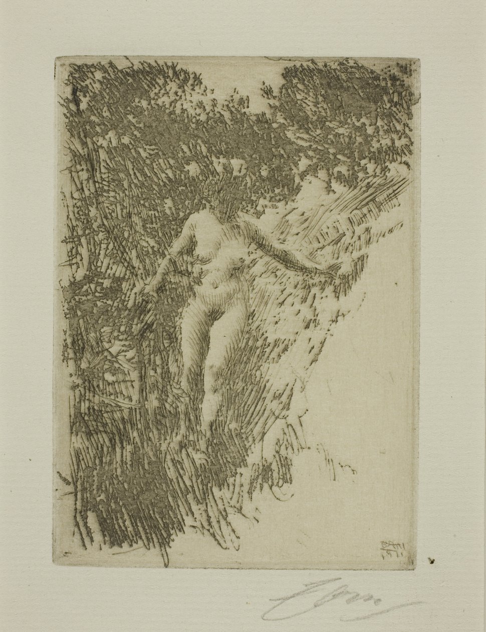 Hakhout door Anders Leonard Zorn