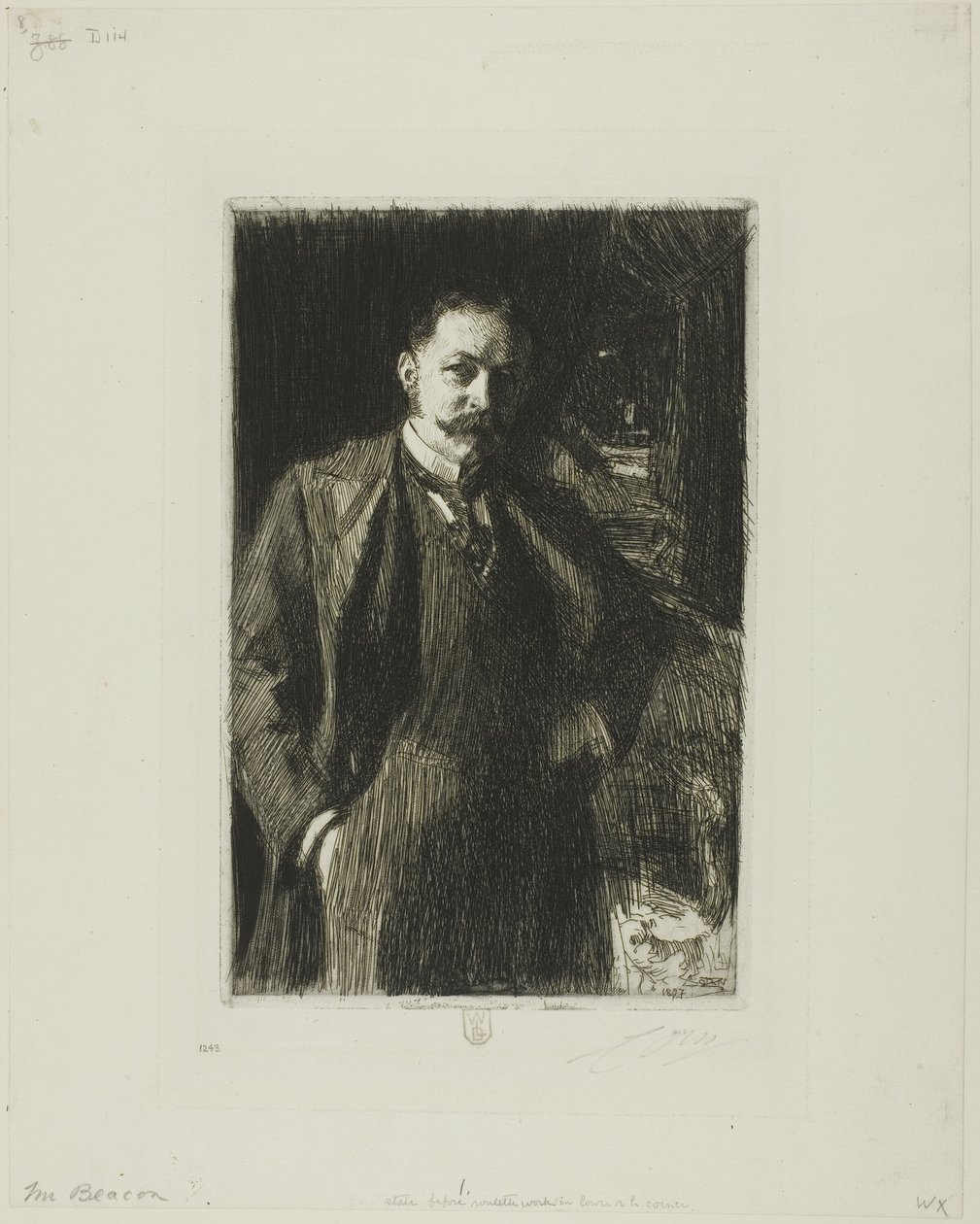 E. R. Bacon door Anders Leonard Zorn