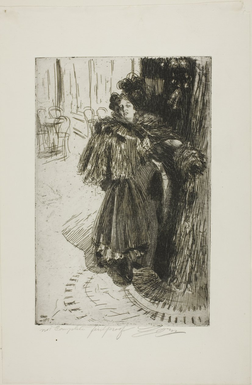 Effet de Nuit III door Anders Leonard Zorn