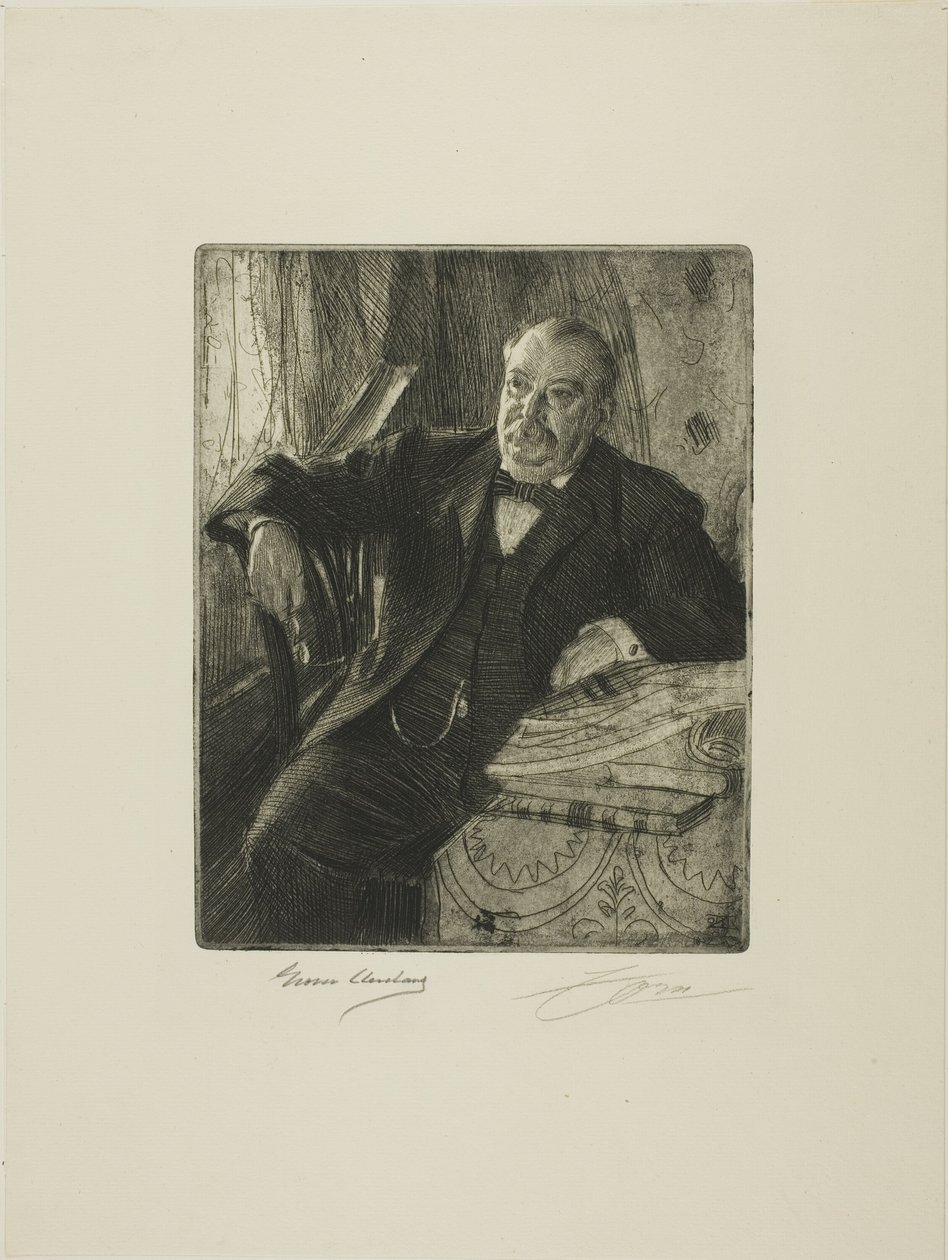 Grover Cleveland I door Anders Leonard Zorn