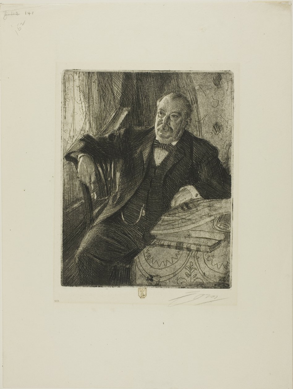 Grover Cleveland I door Anders Leonard Zorn