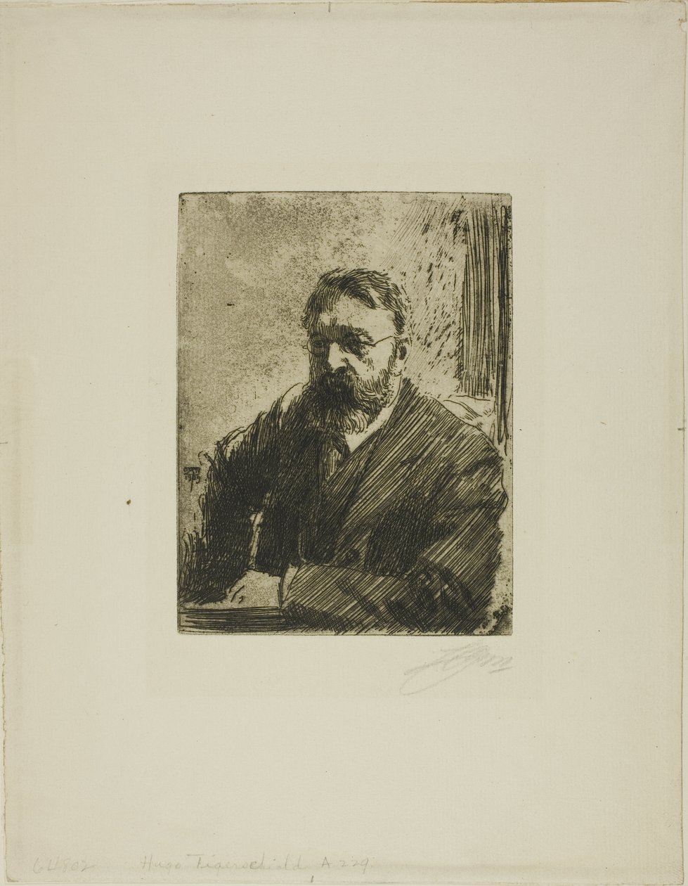 Hugo Tigerschiöld door Anders Leonard Zorn