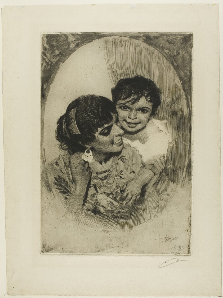 Moederlijk genoegen III door Anders Leonard Zorn