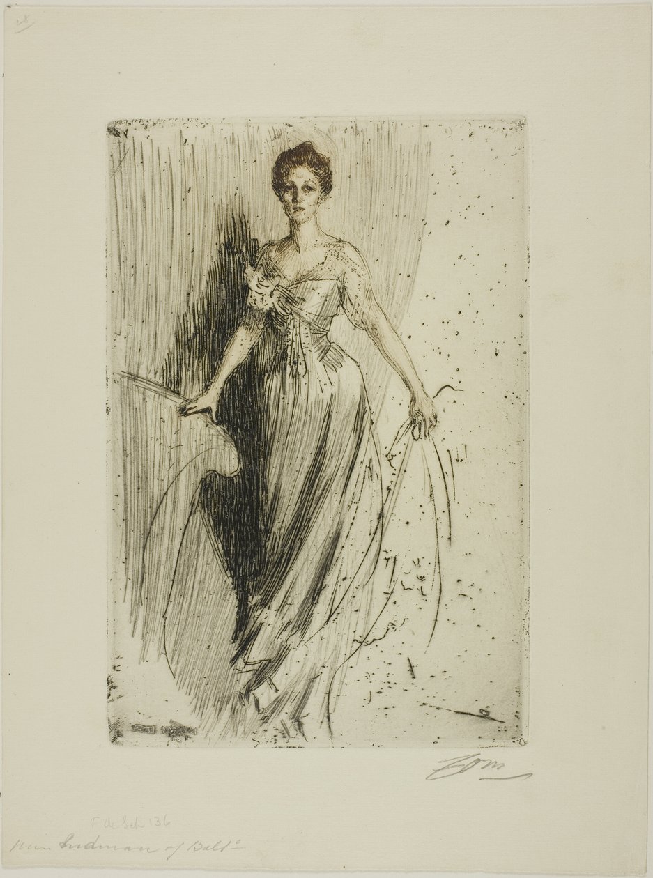 Miss Lurman door Anders Leonard Zorn