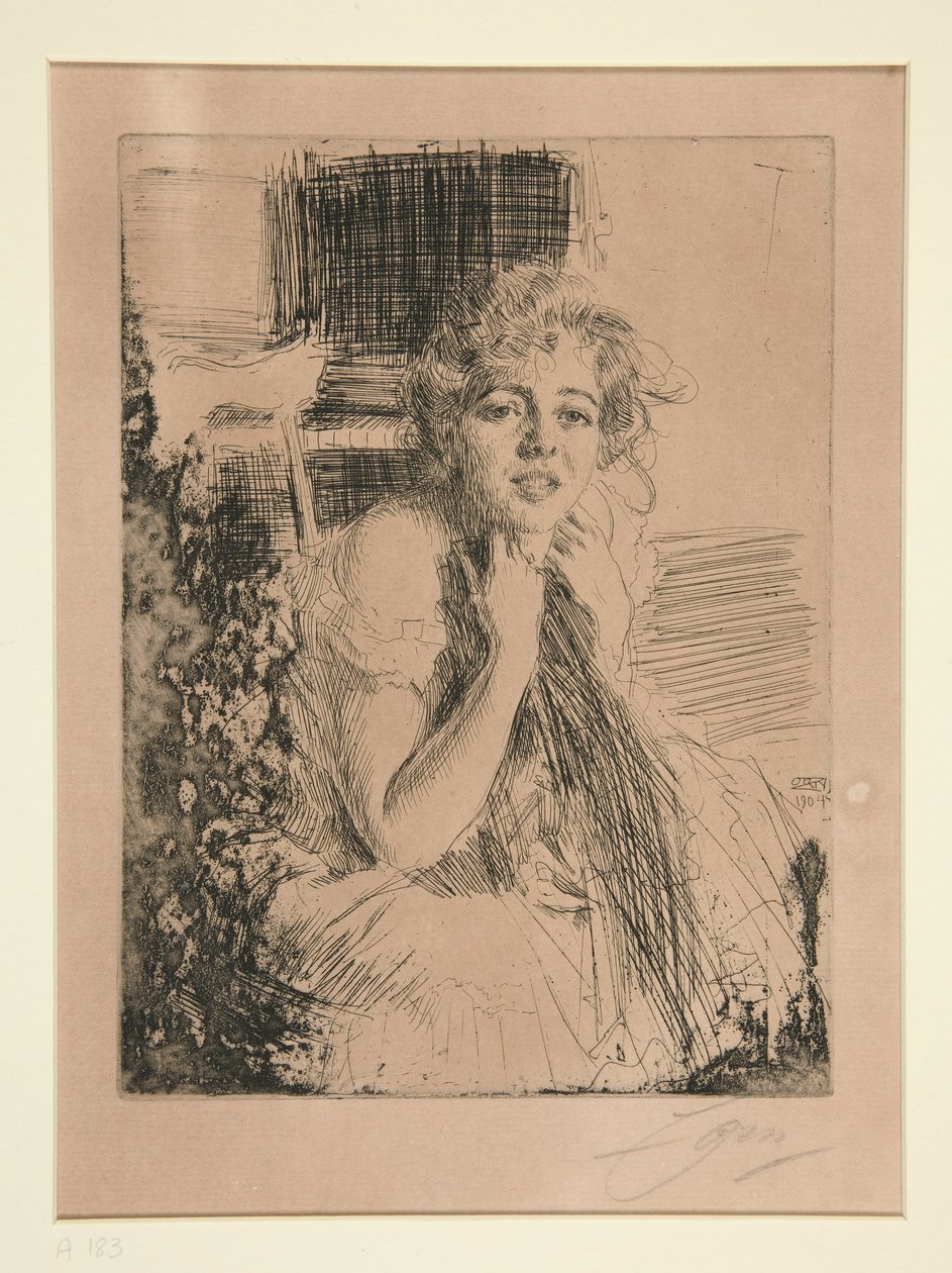 Juffrouw Emma Rasmussen door Anders Leonard Zorn