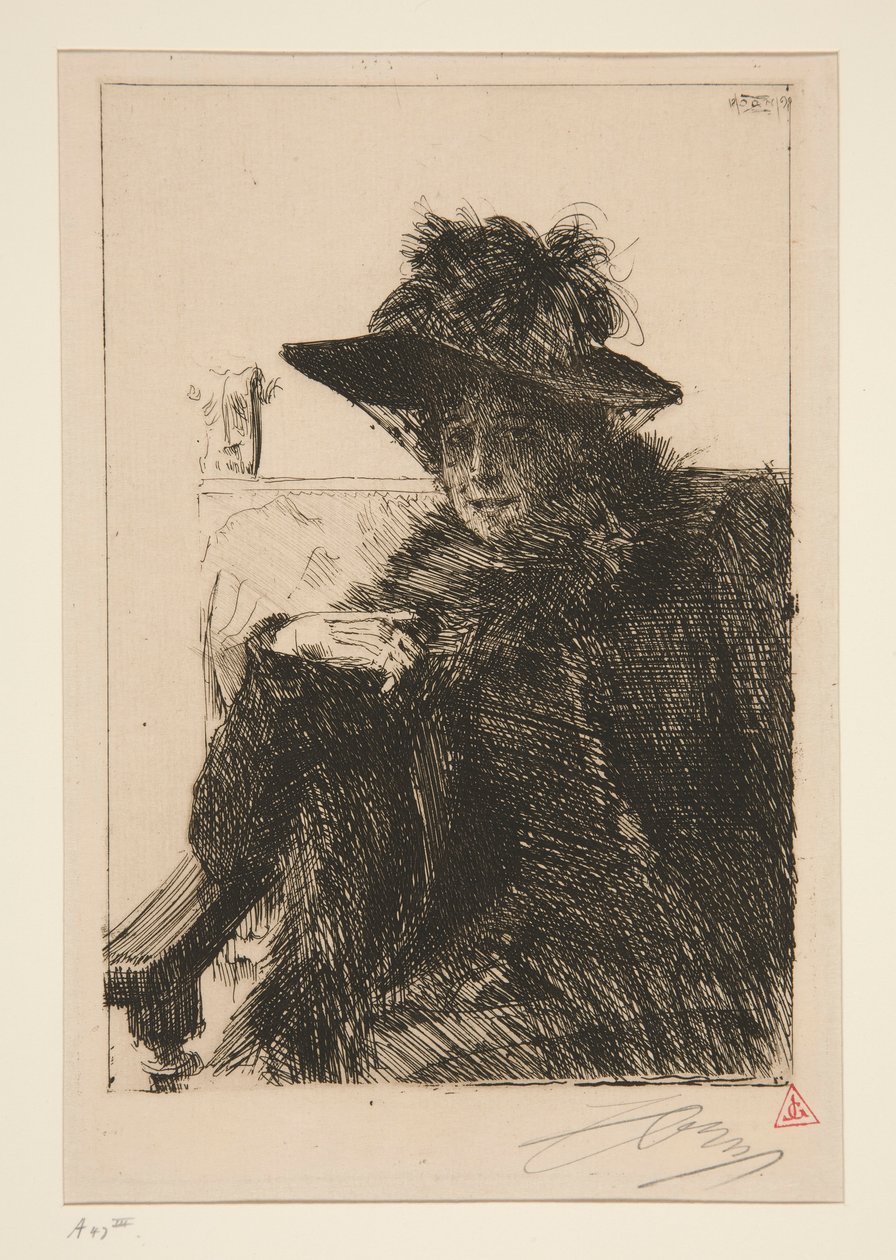 Mevr. Armand Dayot door Anders Leonard Zorn