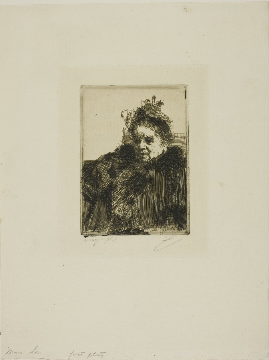 Mme Simon I door Anders Leonard Zorn