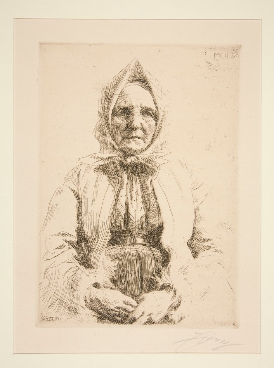 Mona door Anders Leonard Zorn
