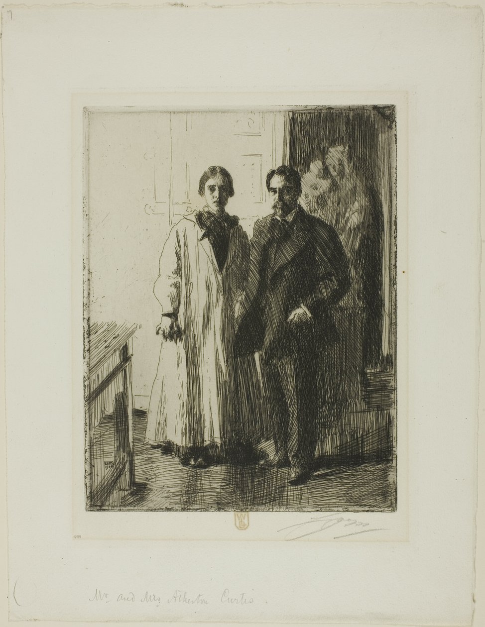 De heer en mevrouw Atherton Curtis door Anders Leonard Zorn