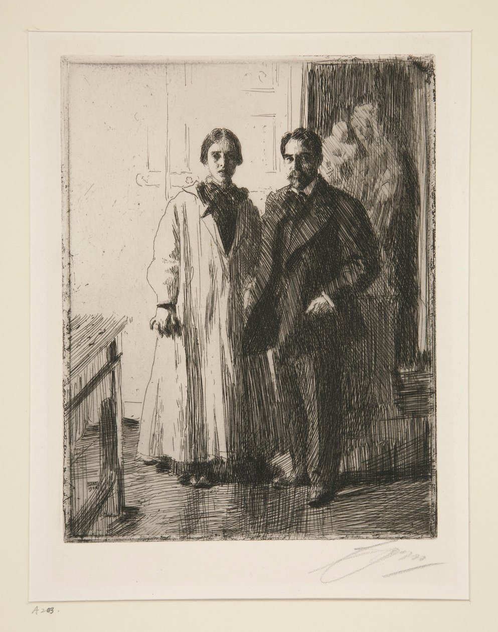 De heer en mevrouw Atherton Curtis door Anders Leonard Zorn