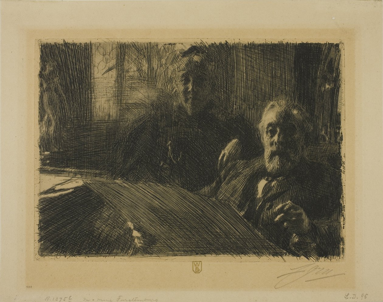 De heer en mevrouw Fürstenberg door Anders Leonard Zorn