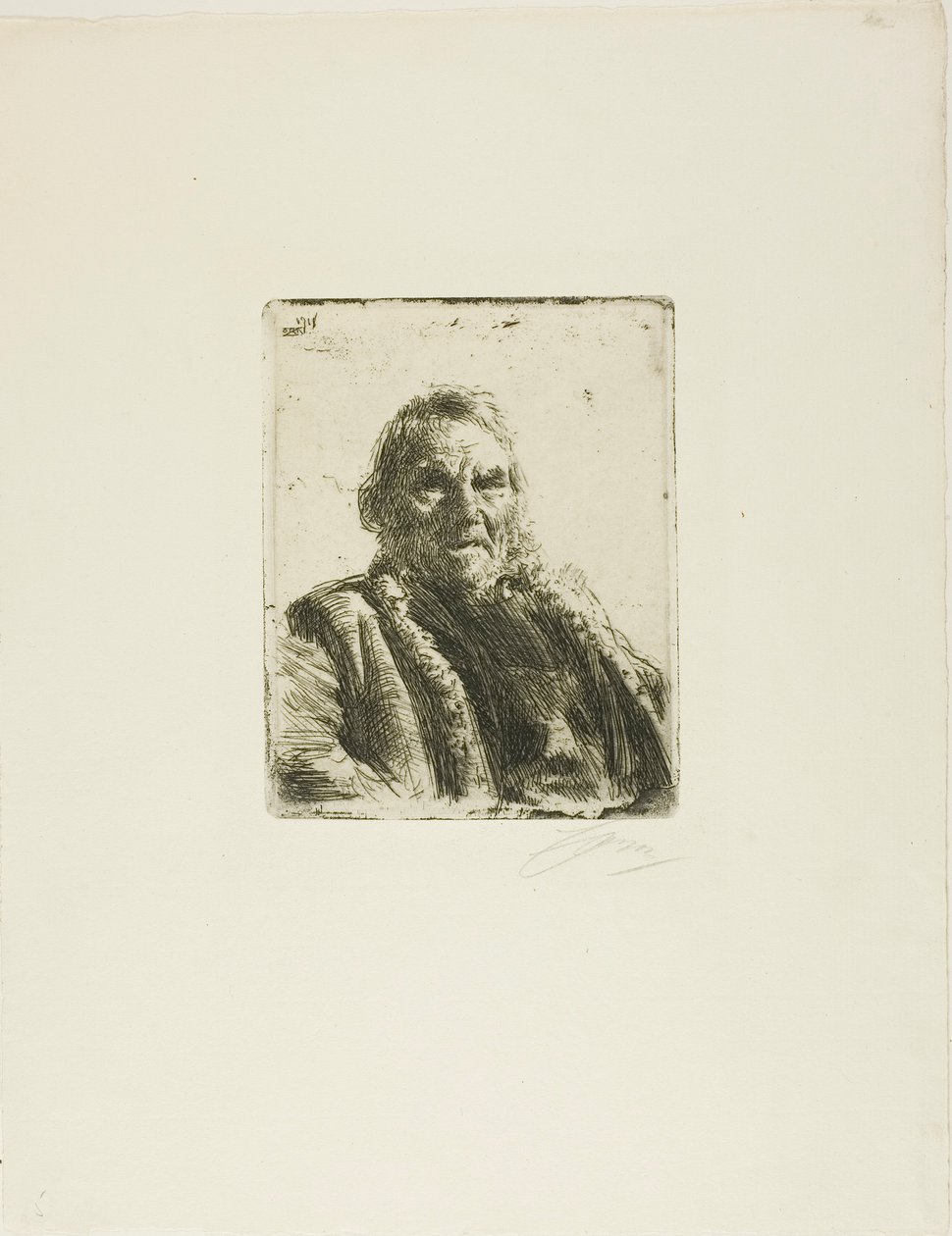 Oude soldaat ("Prinsen") door Anders Leonard Zorn