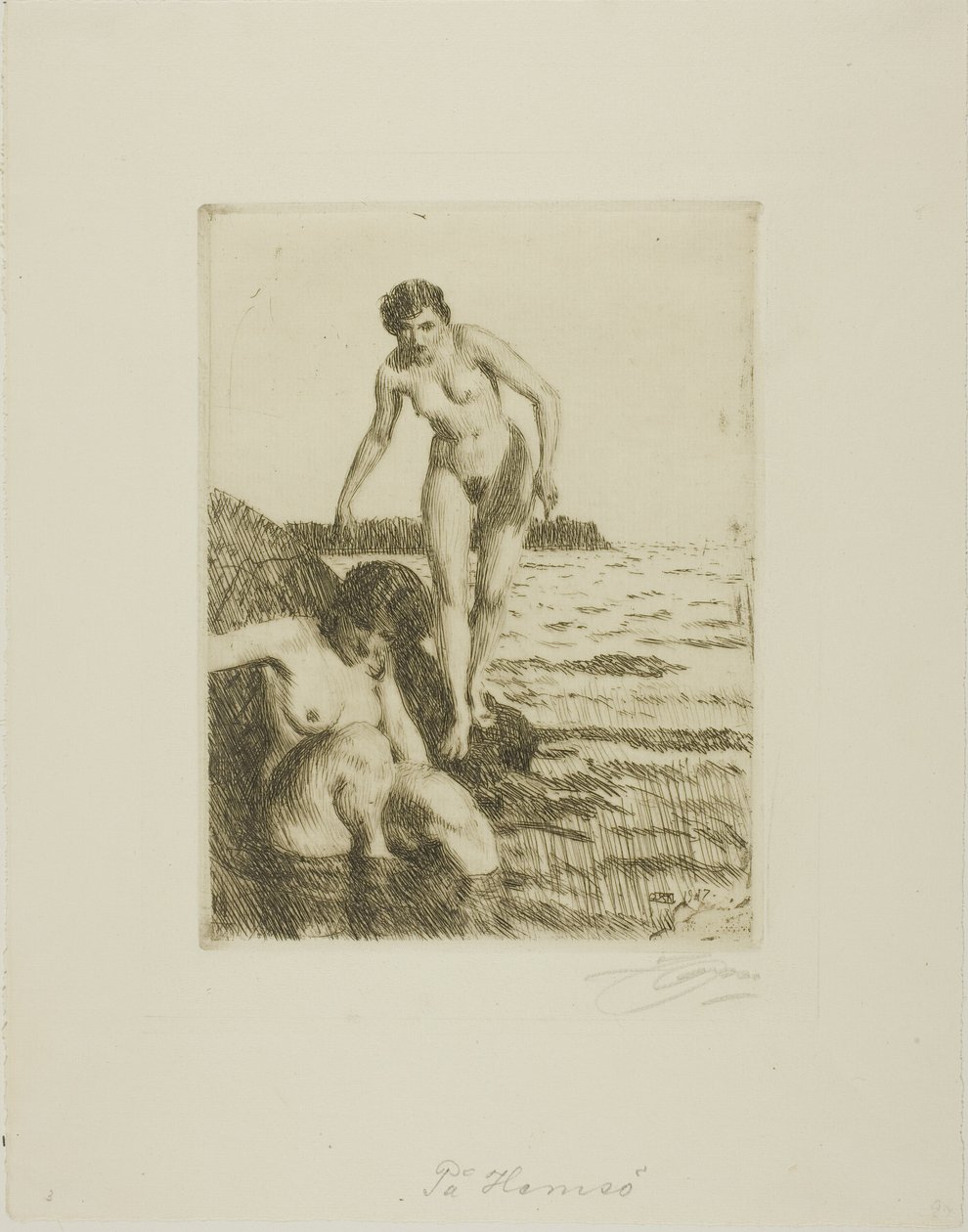 Op Hemsö Eiland door Anders Leonard Zorn