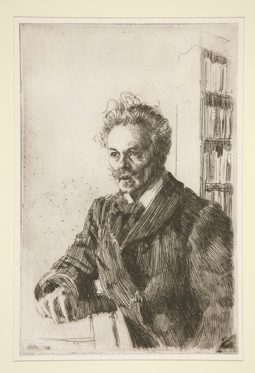 Portret van August Strindberg door Anders Leonard Zorn