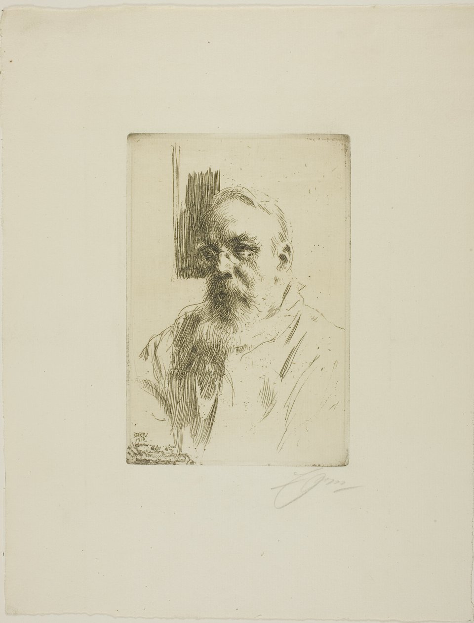 Professor John Berg door Anders Leonard Zorn