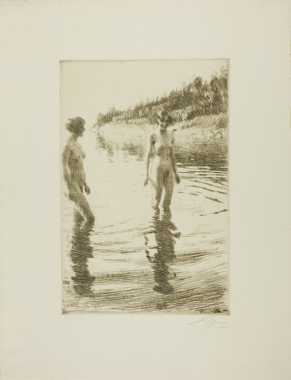 Ondiep door Anders Leonard Zorn