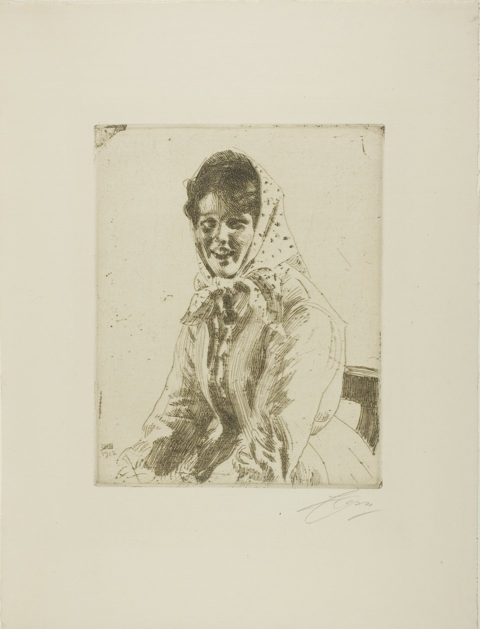 Skerikulla (Een Skeri Meisje) door Anders Leonard Zorn