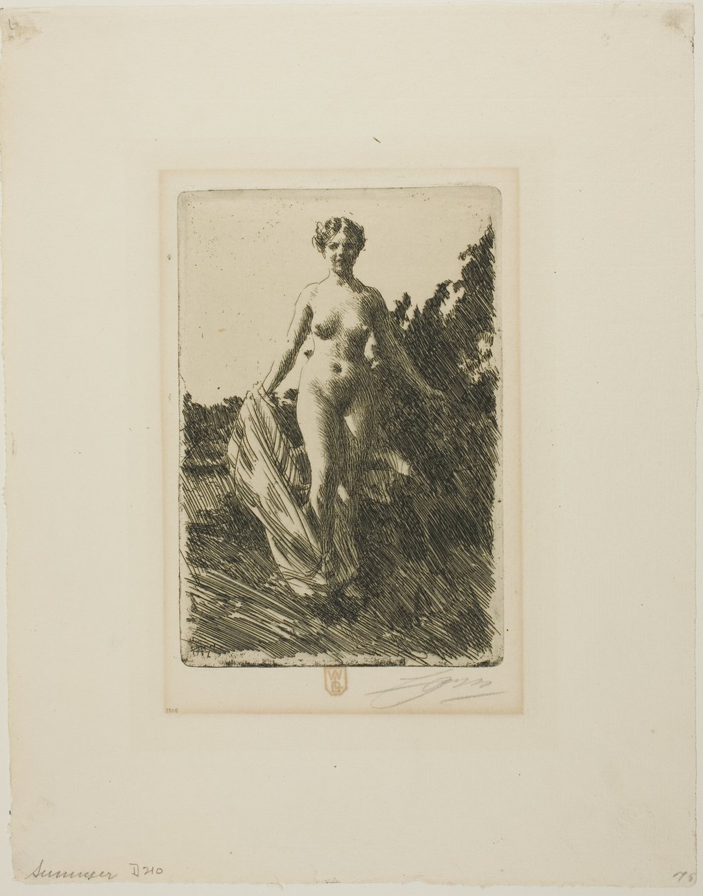 Zomer door Anders Leonard Zorn