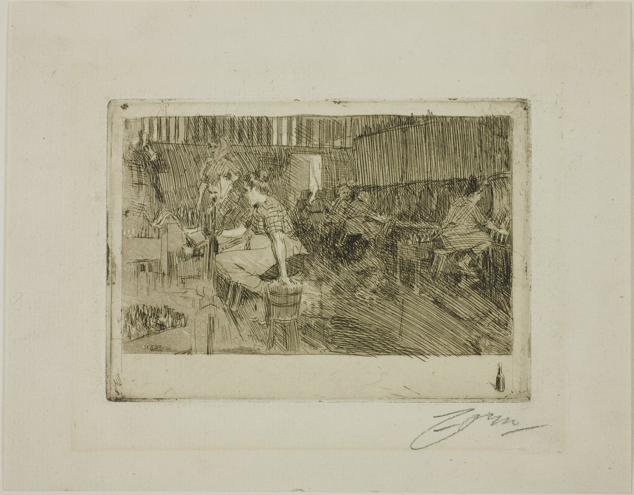 De kleine brouwerij door Anders Leonard Zorn