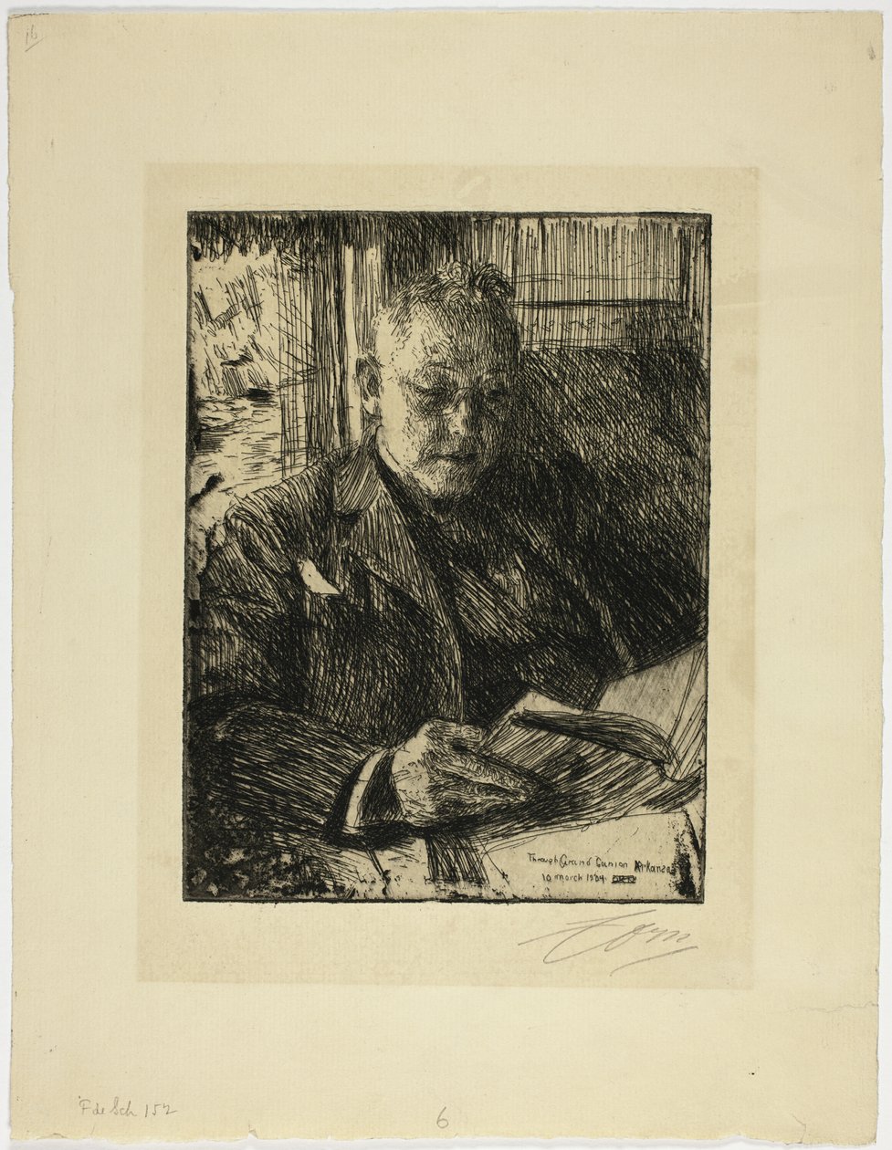 Reisgenoot (Mr. Ch. Deering) door Anders Leonard Zorn