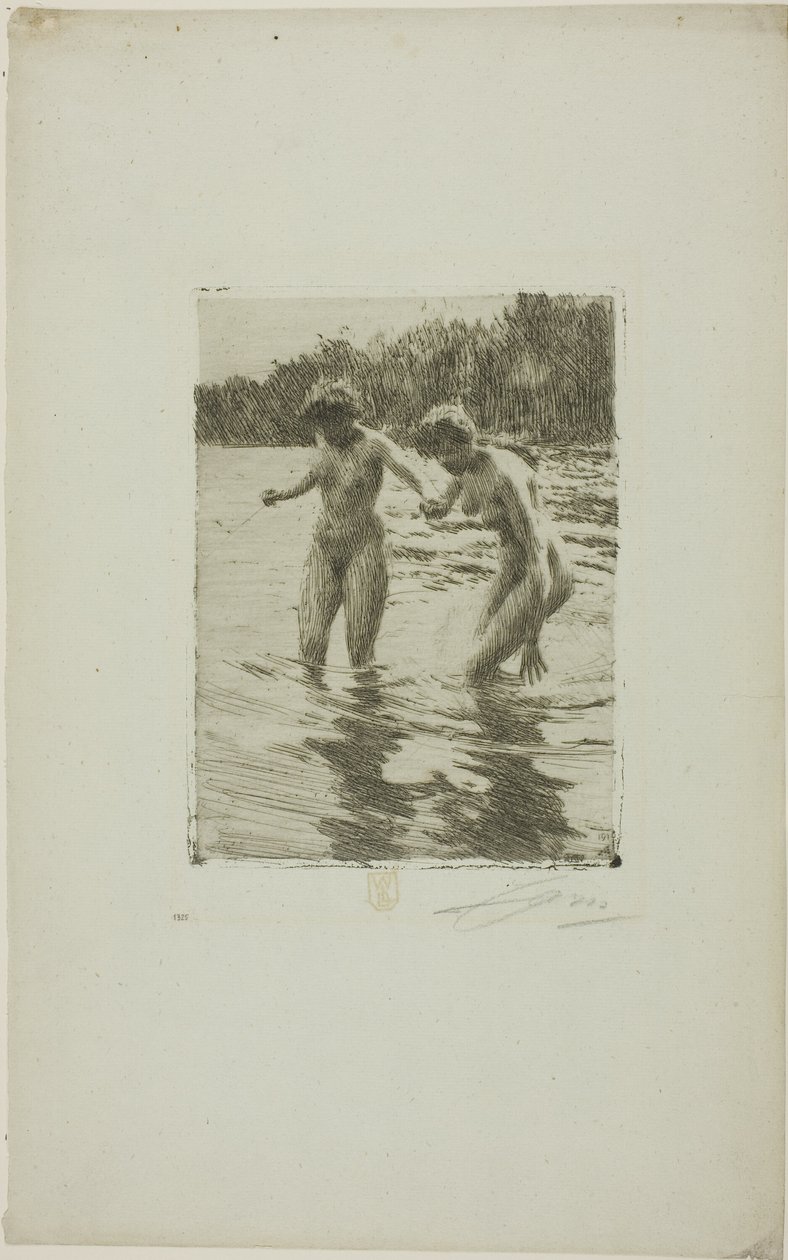 Twee baders door Anders Leonard Zorn