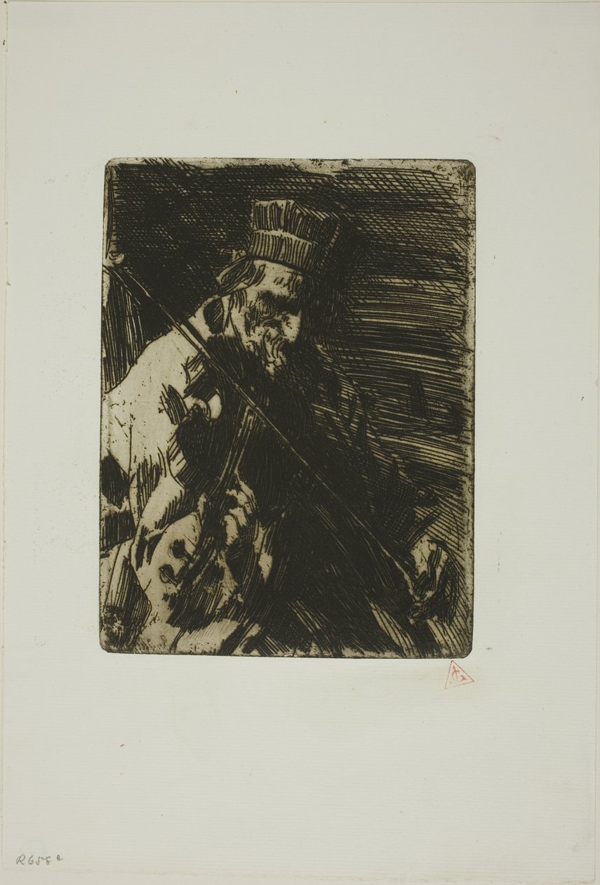 Dorpsviolist door Anders Leonard Zorn