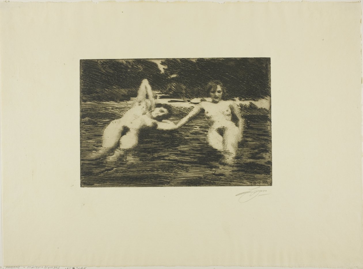 Waternimfen door Anders Leonard Zorn