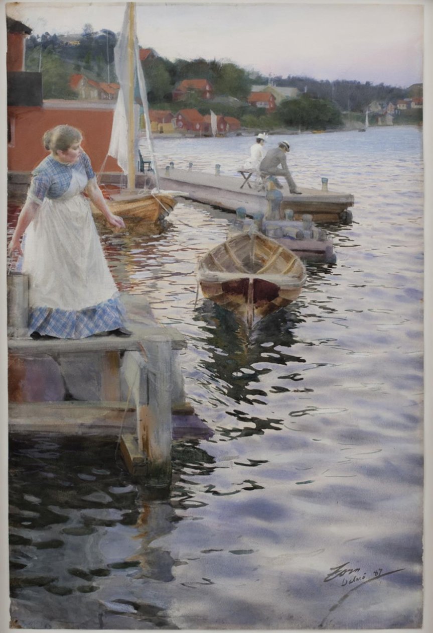 Golven klotsen door Anders Leonard Zorn