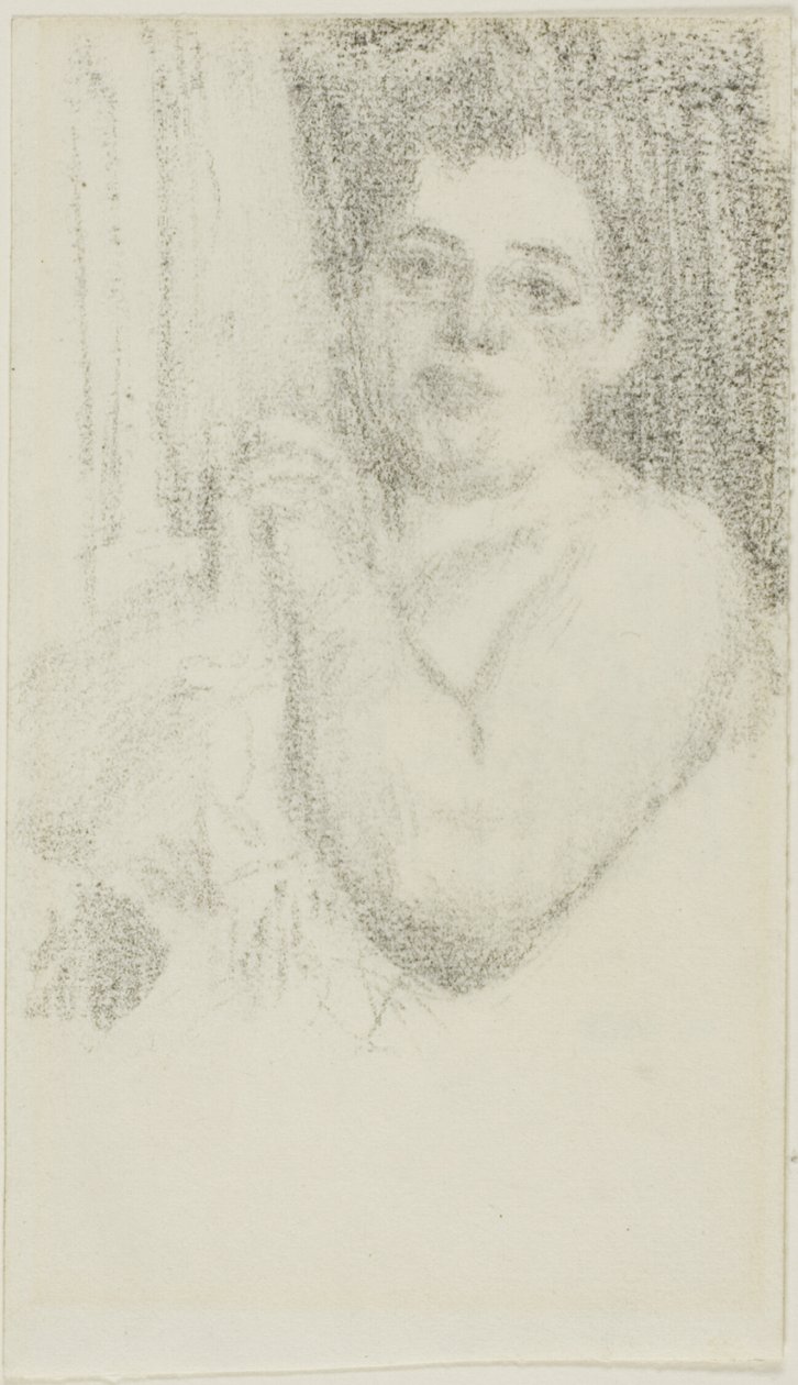 Vrouw met vastgeklemde handen door Anders Zorn