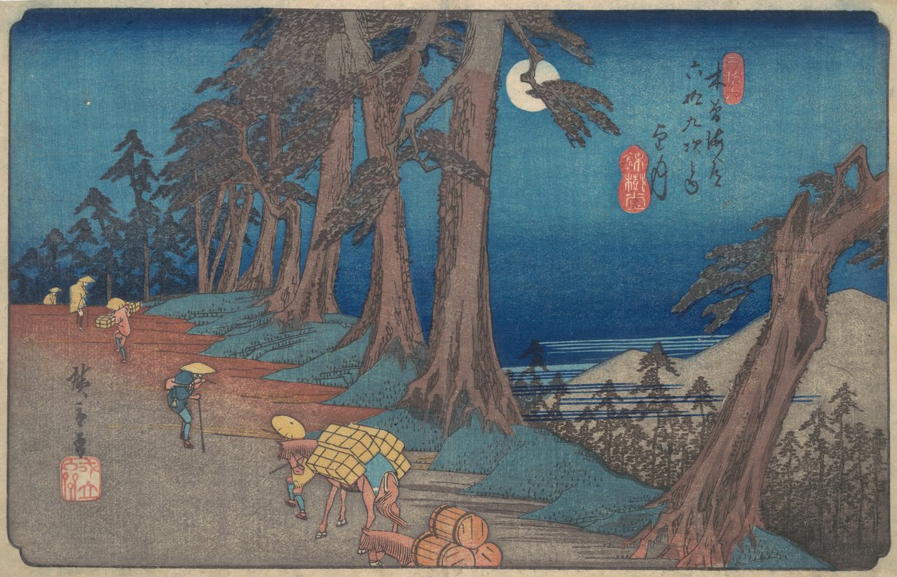 Mochizuki door Ando Hiroshige
