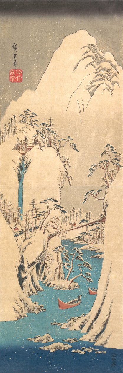 Sneeuwkloof door Ando Hiroshige