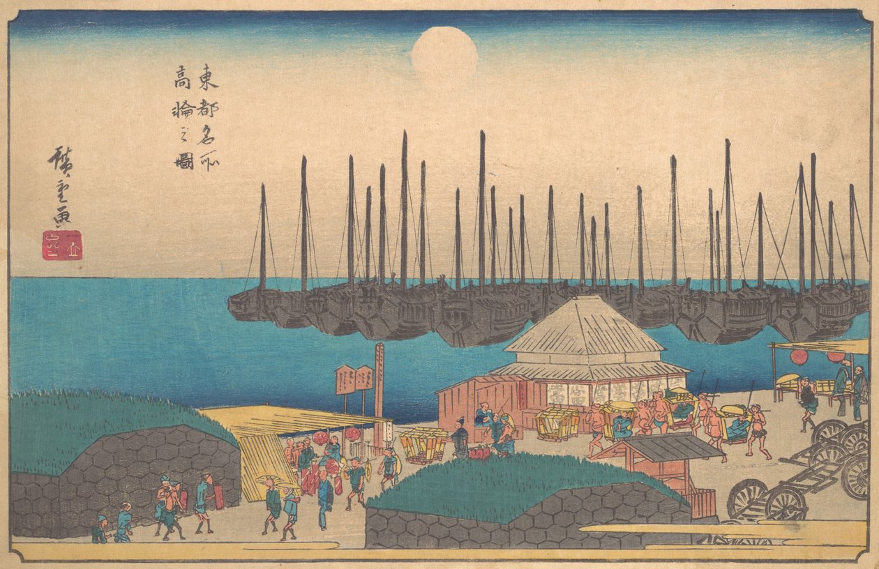 Takanawa no Zu door Ando Hiroshige