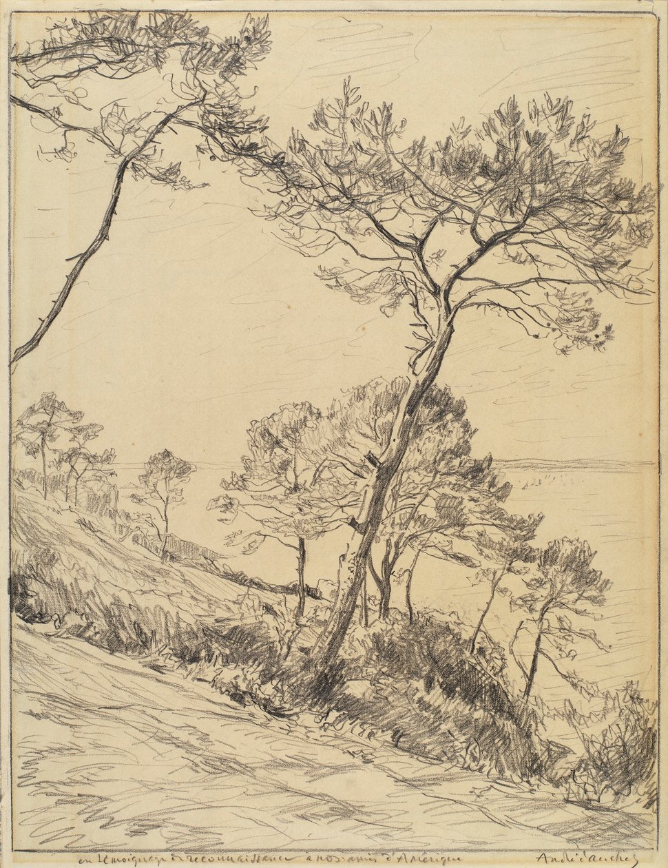 Landschap door André Dauchez