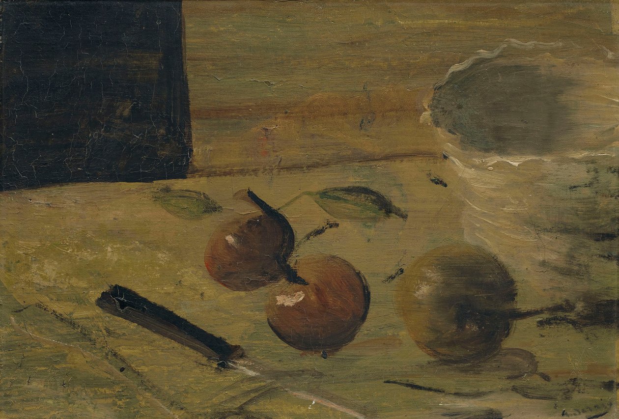 Fruit en bestek door Andre Derain