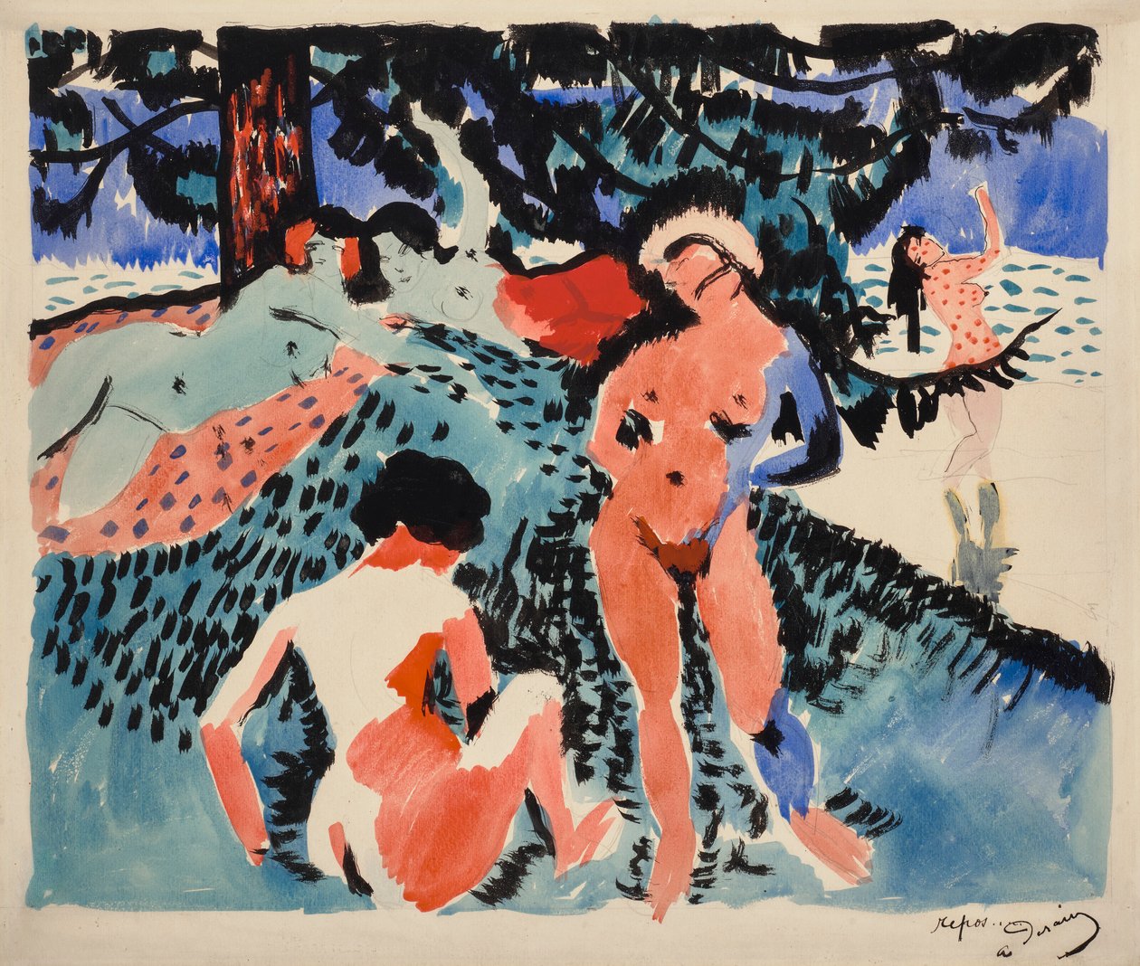 Le Repos door Andre Derain