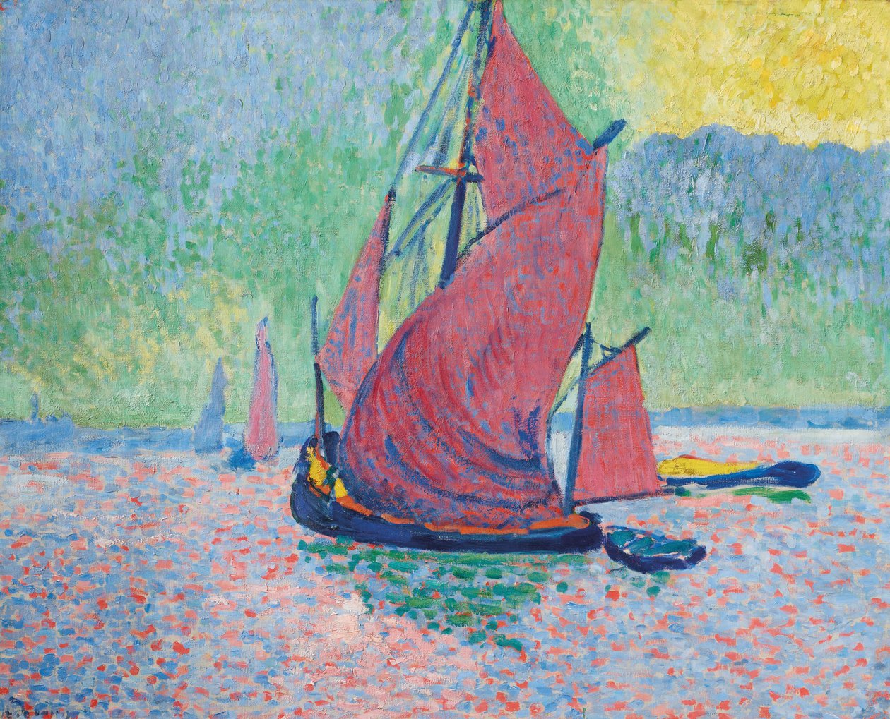 De rode zeilen door Andre Derain