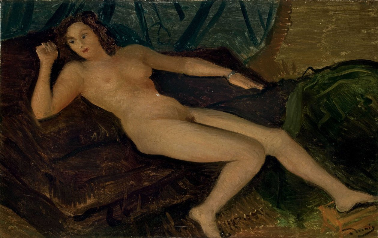 Liggend naakt door Andre Derain