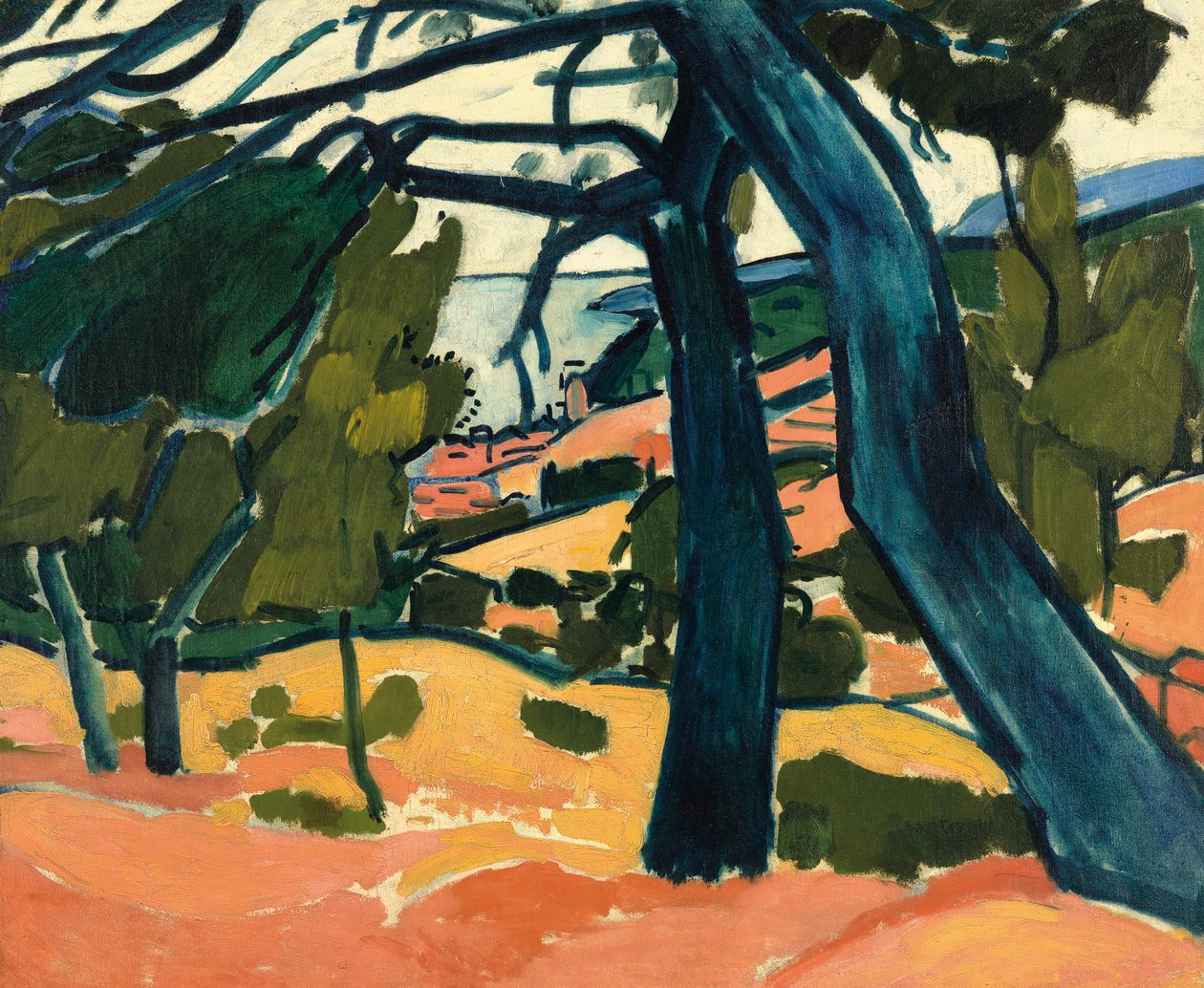 Landschap in Cassis door Andre Derain