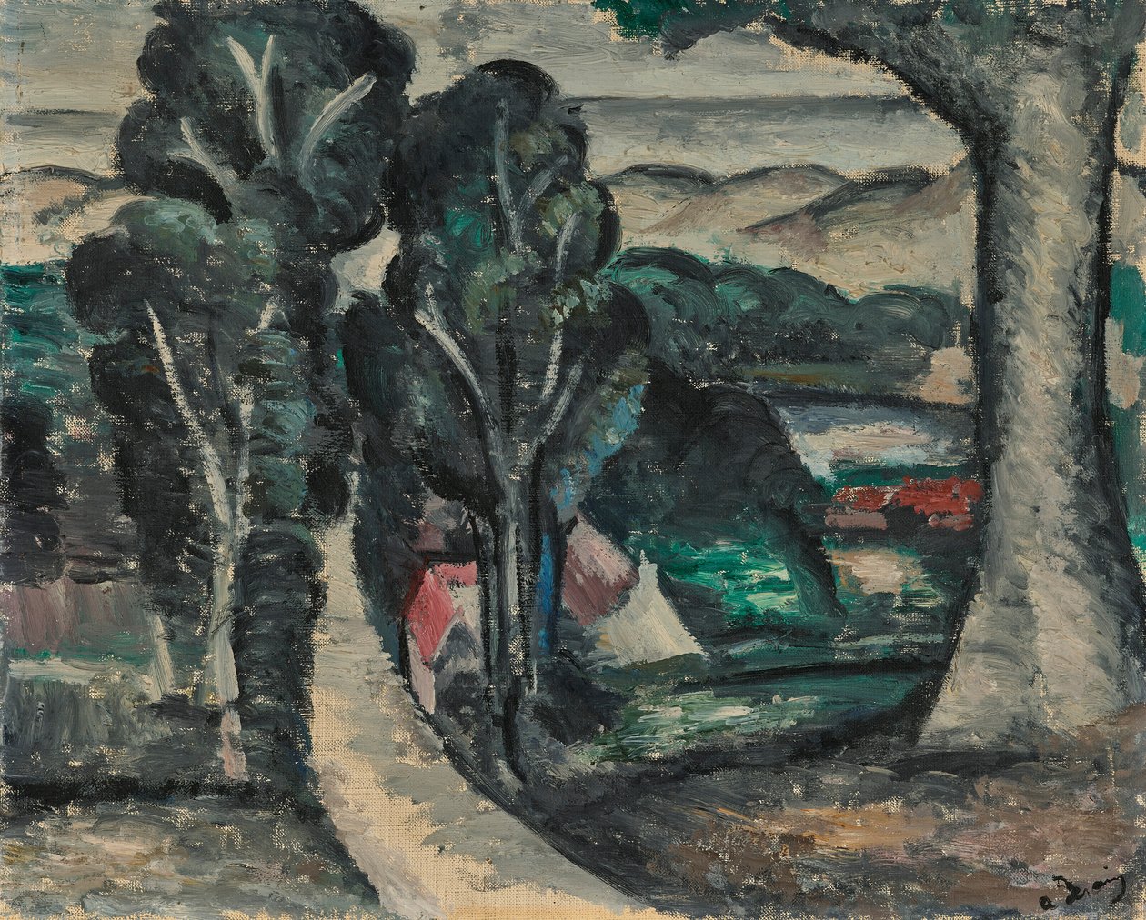 Landschap van Camiers (Pas-de-Calais) door Andre Derain