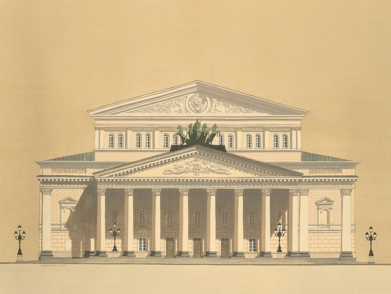 Bolsjojtheater, Moskou, Rusland door Andras Kaldor